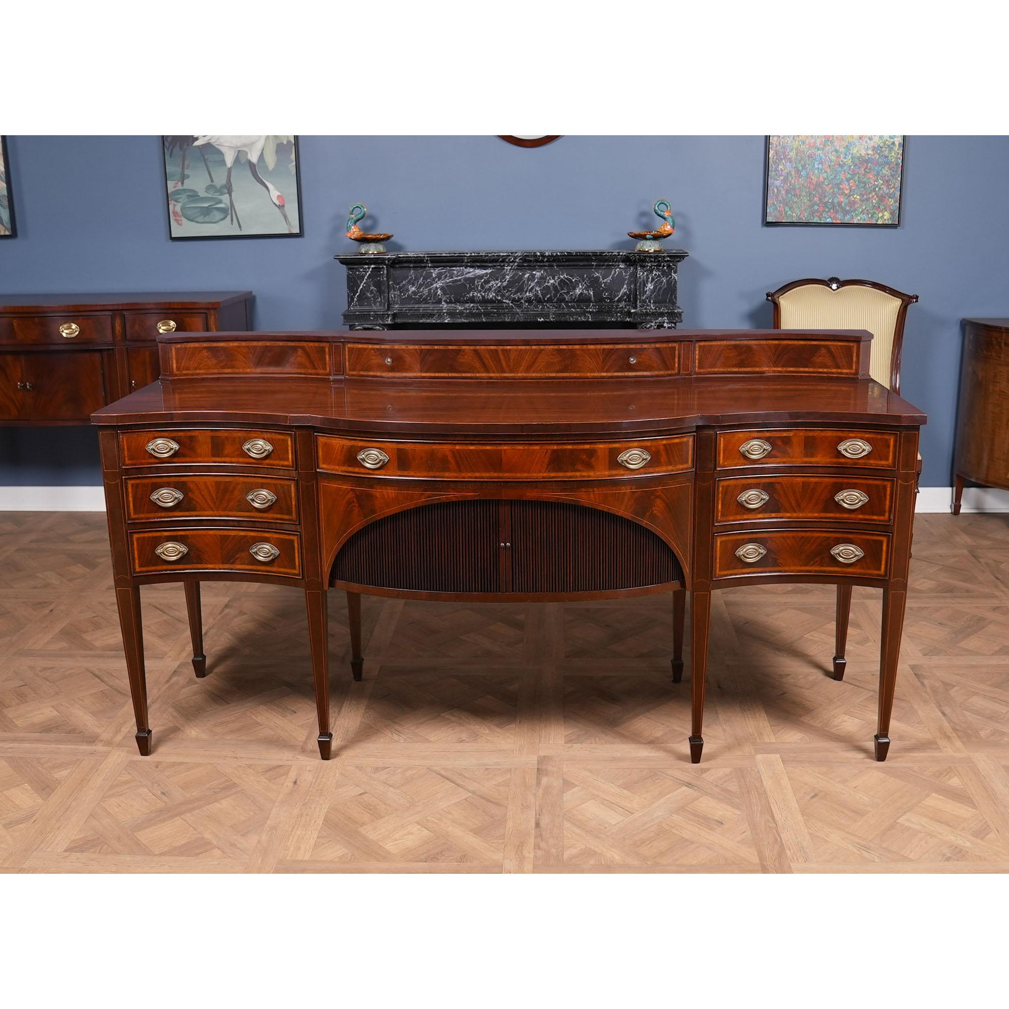 From Niagara Furniture a Vintage Irwin Sideboard in excellent condition, with the top having been French polished to give the piece a fresh look.

The Vintage Irwin Sideboard has all of the bells and whistles to become the focal point of your dining