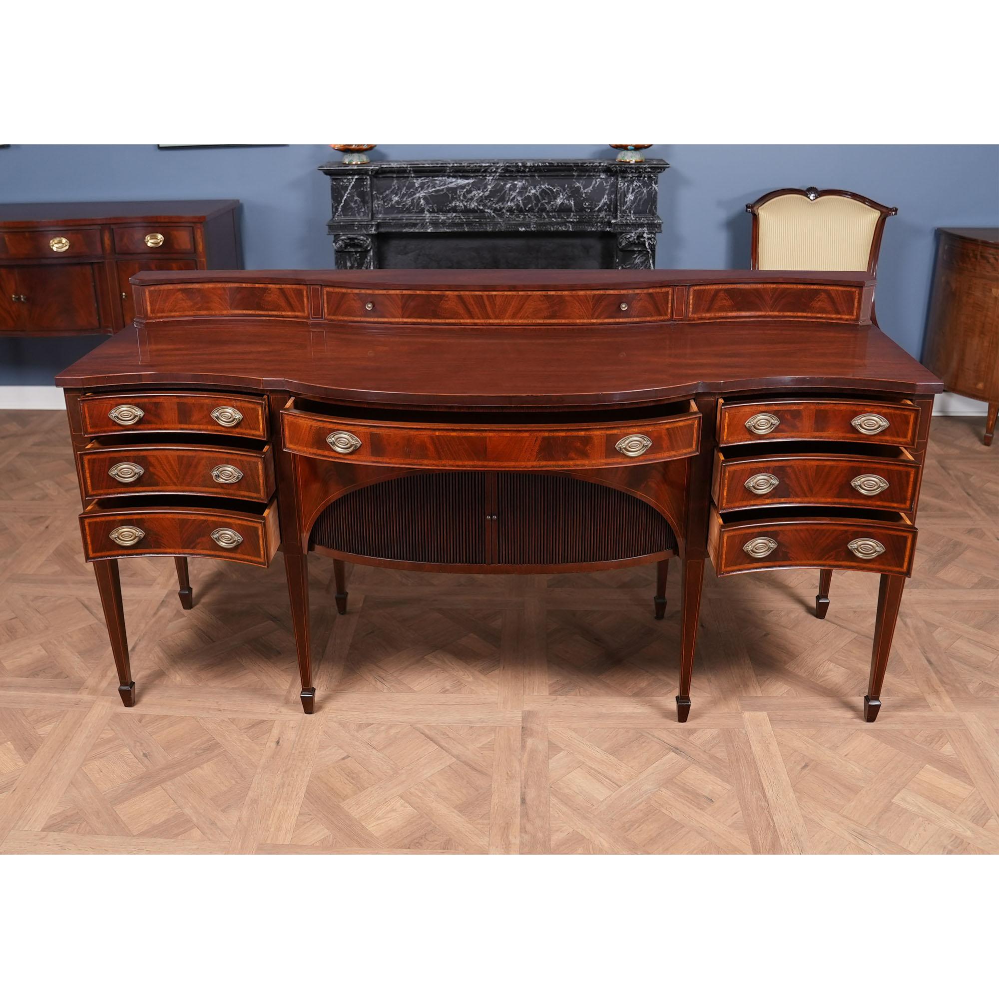 NVIN0475 Vintage Irwin Sideboard In Good Condition For Sale In Annville, PA