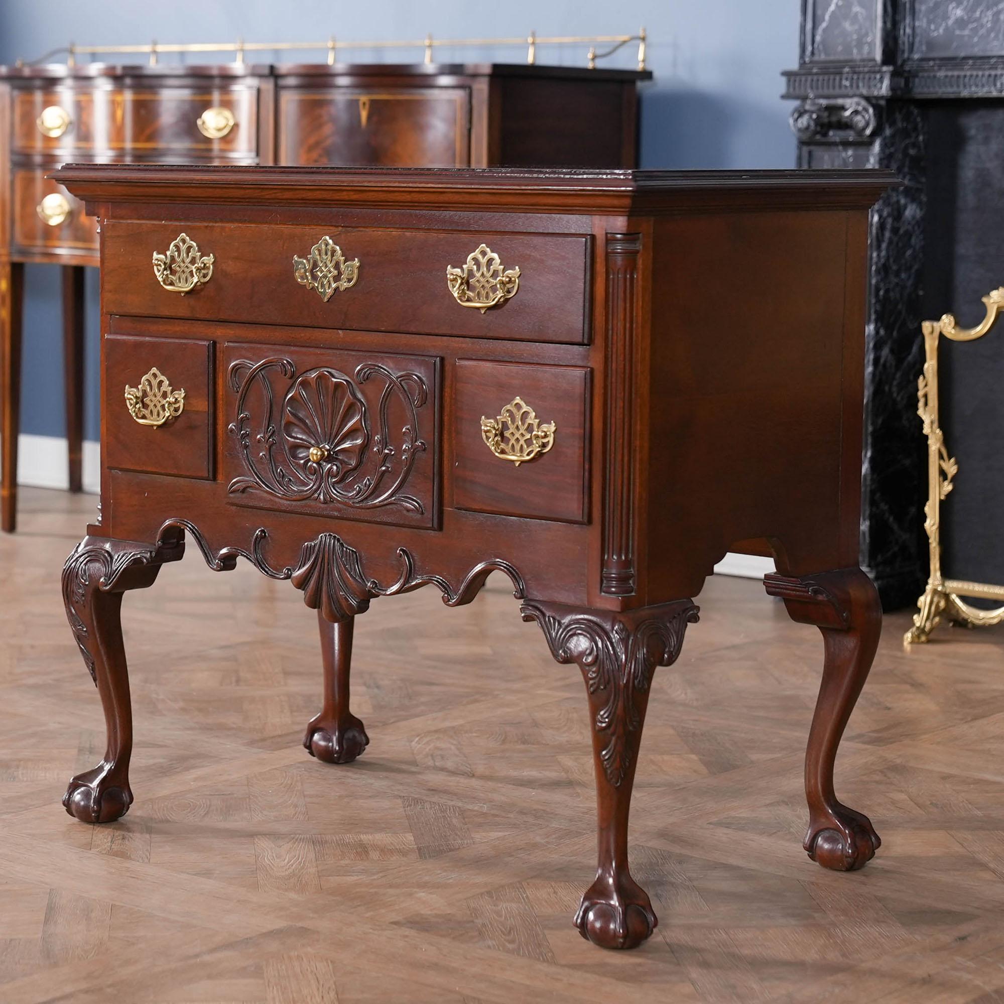 North American NVIN0488 Councill Vintage Mahogany Low Boy For Sale