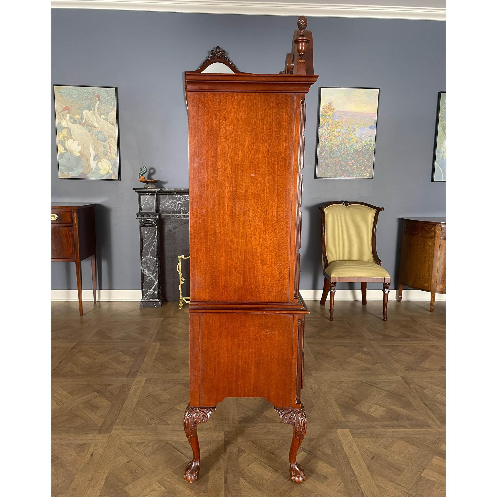 NVIN0509 Vintage Mahogany High Chest For Sale 6