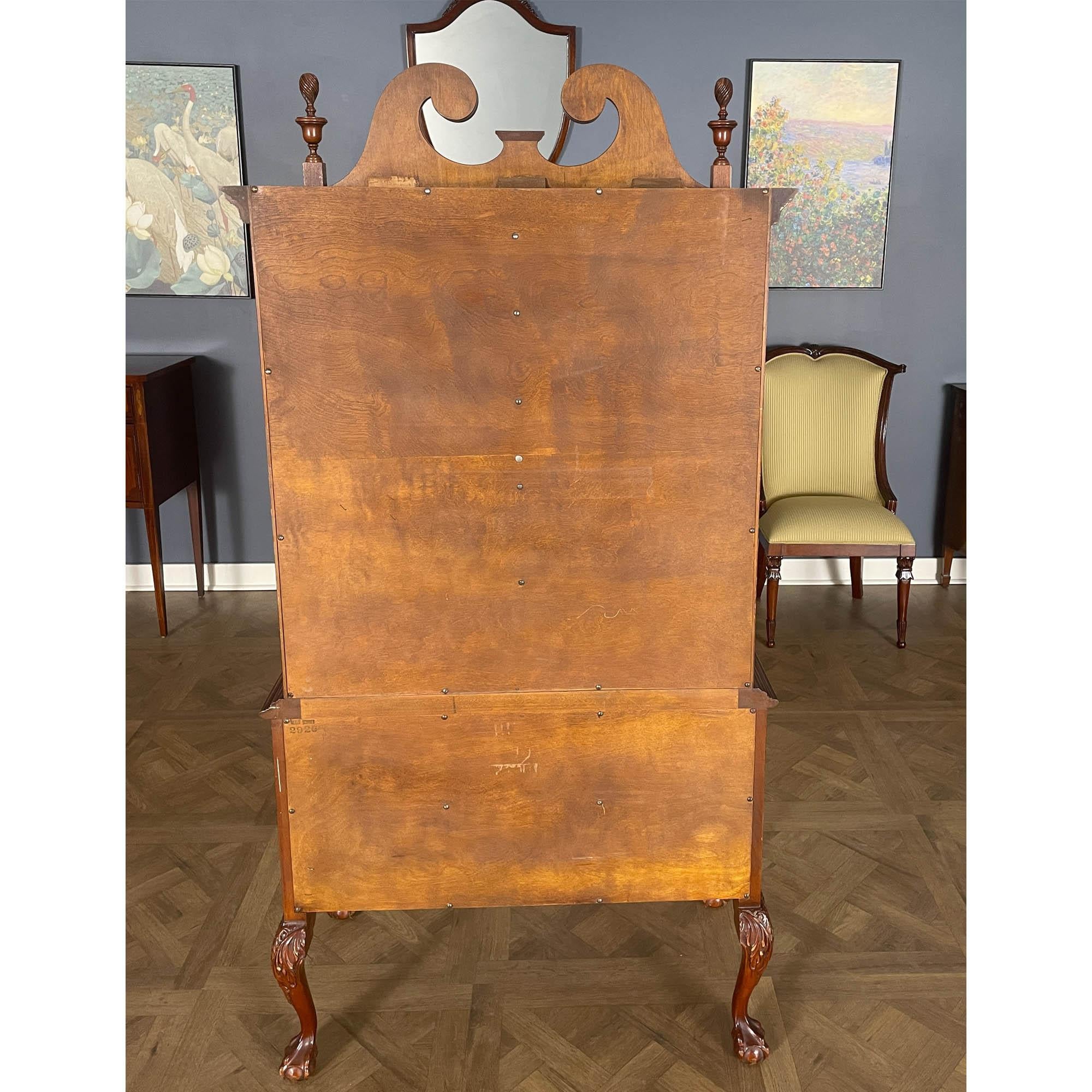 NVIN0509 Vintage Mahogany High Chest For Sale 8