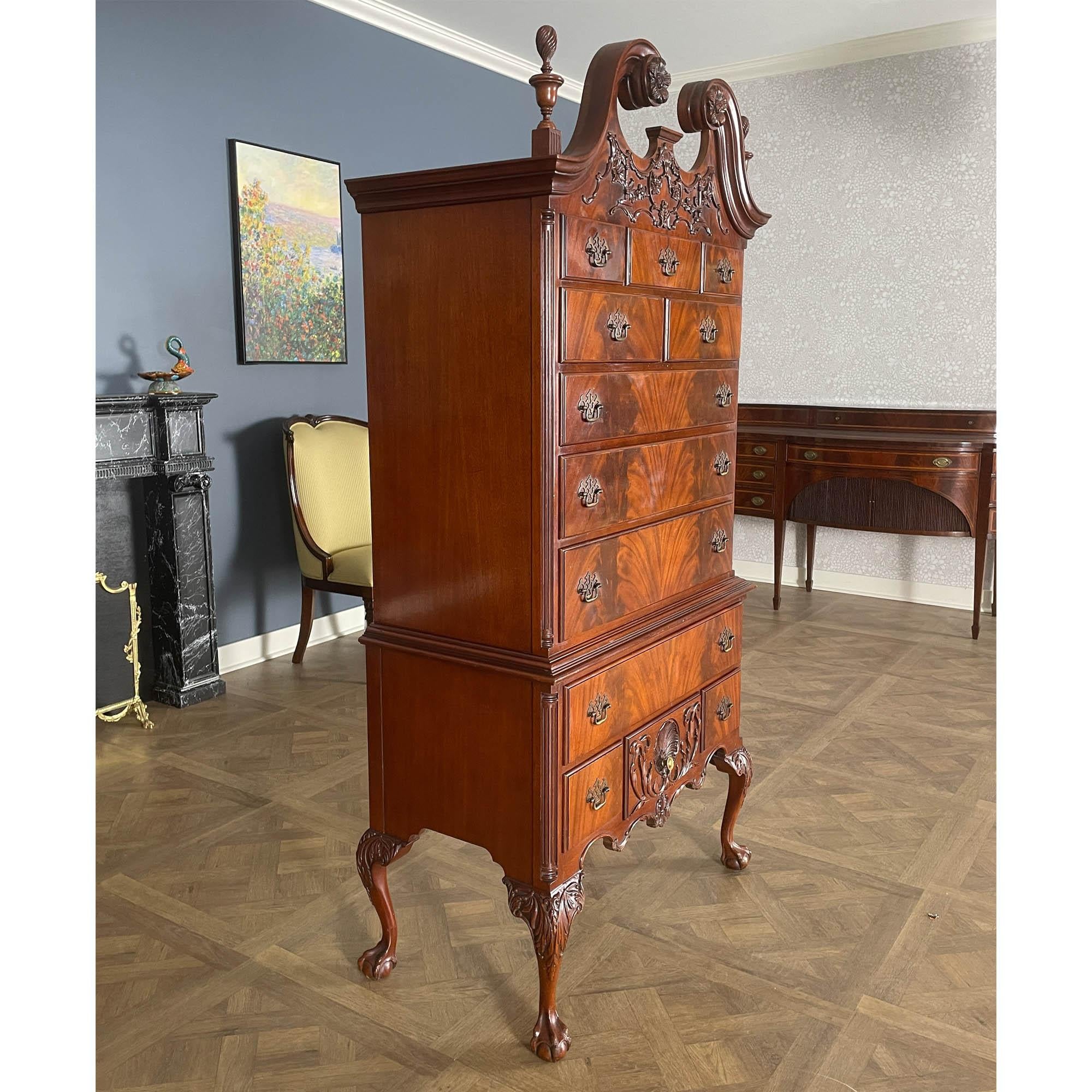 Renaissance NVIN0509 Vintage Mahogany High Chest For Sale