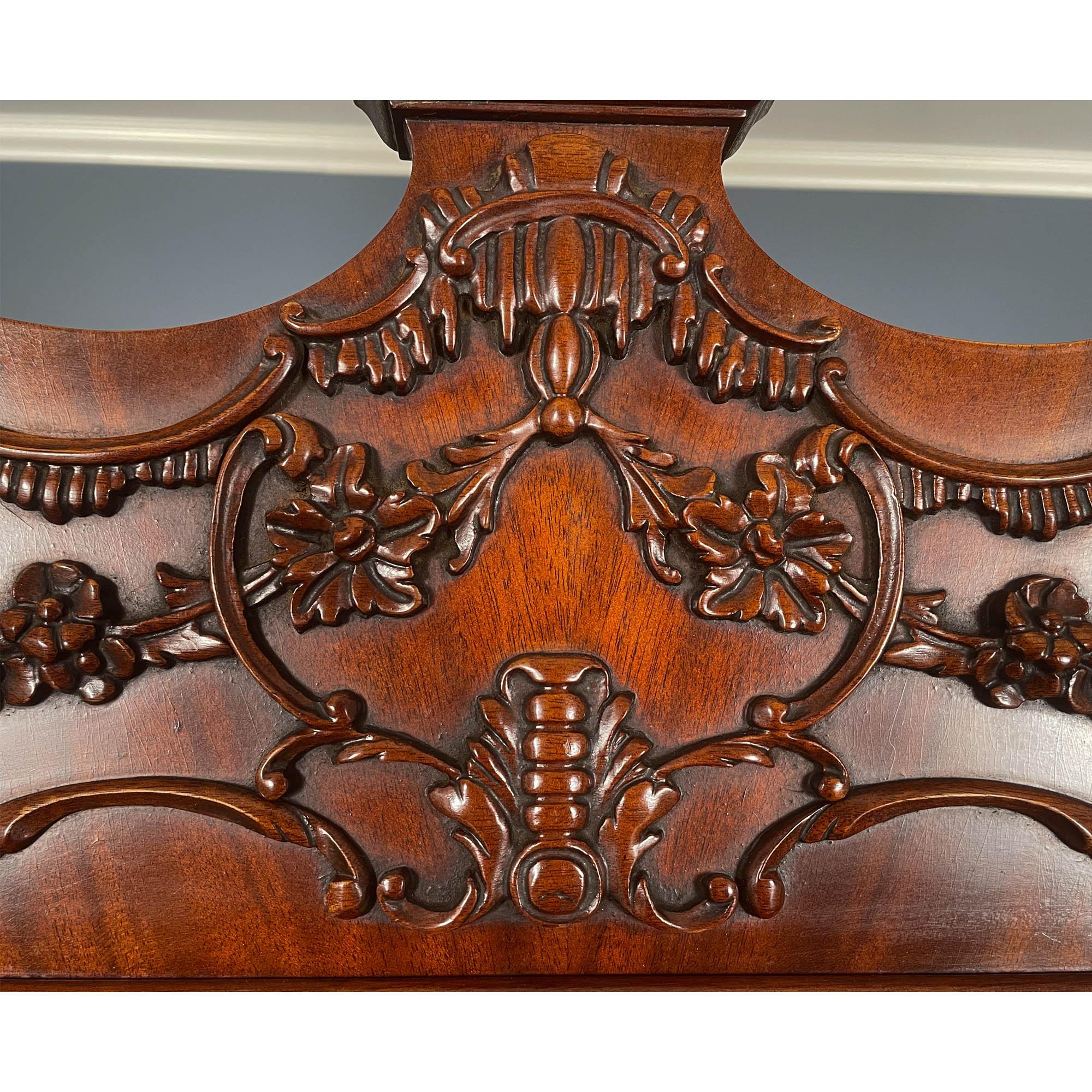 Late 20th Century NVIN0509 Vintage Mahogany High Chest For Sale