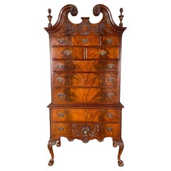 NVIN0509 Vintage Mahogany High Chest