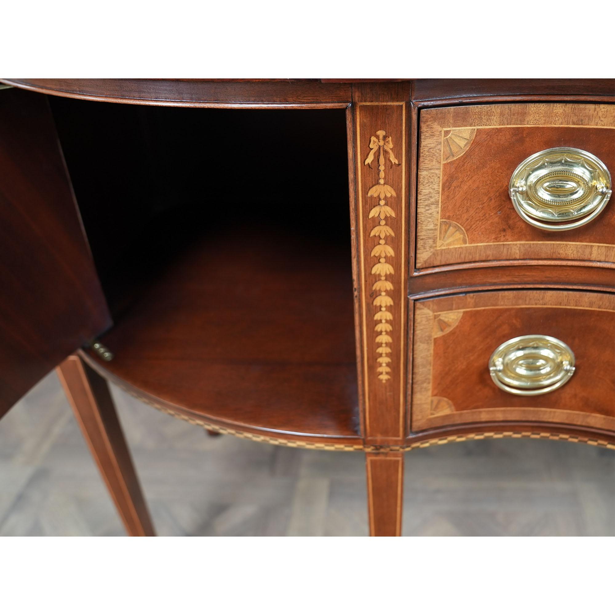 NVIN0512 Councill Vintage Inlaid Mahogany Sideboard For Sale 3