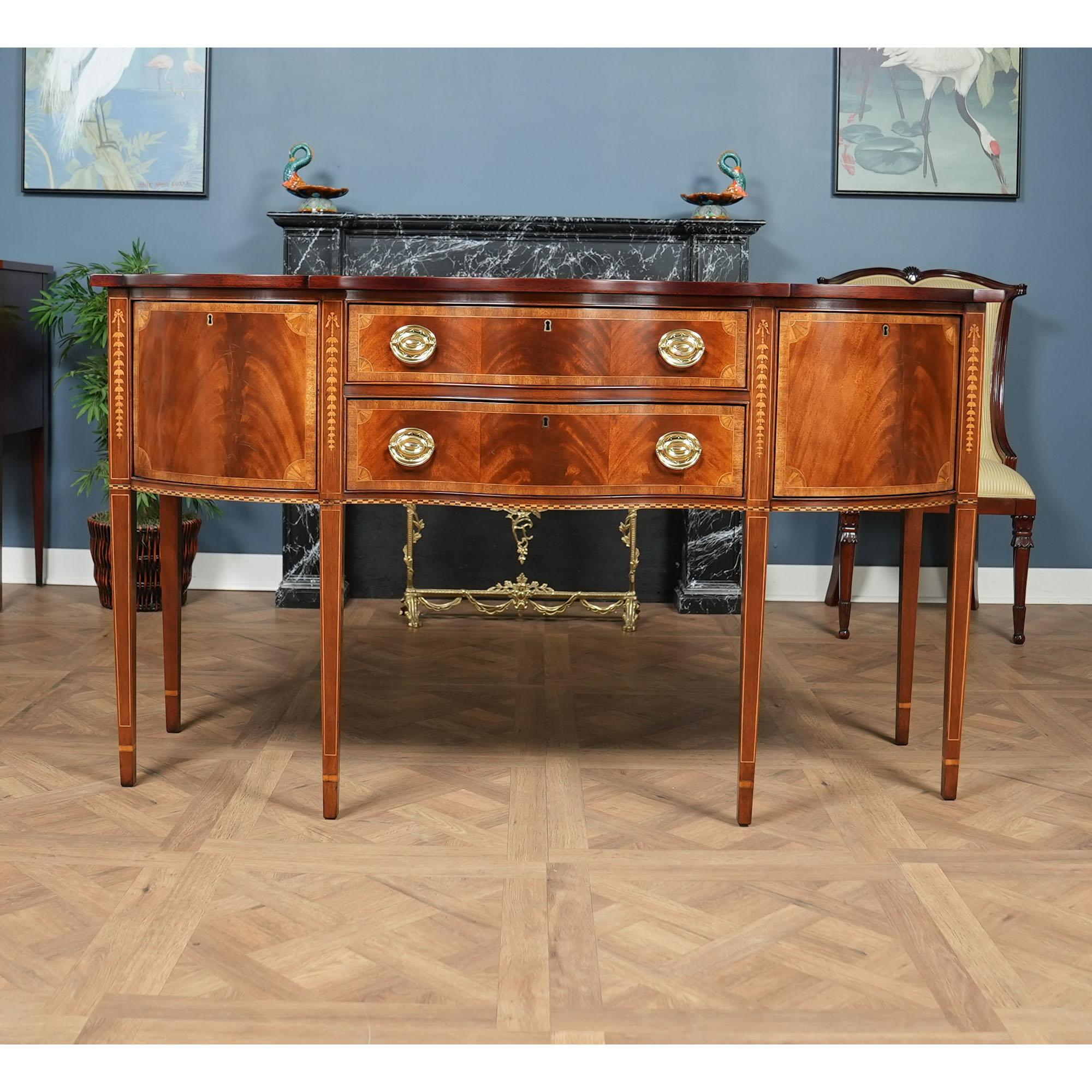 Renaissance NVIN0512 Councill Vintage Inlaid Mahogany Sideboard For Sale