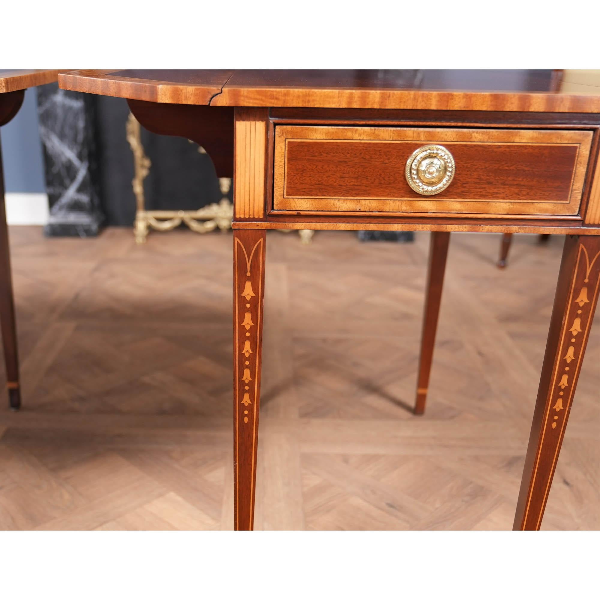 NVIN0513 PAIR Vintage COUNCILL Pembroke Tables For Sale 6