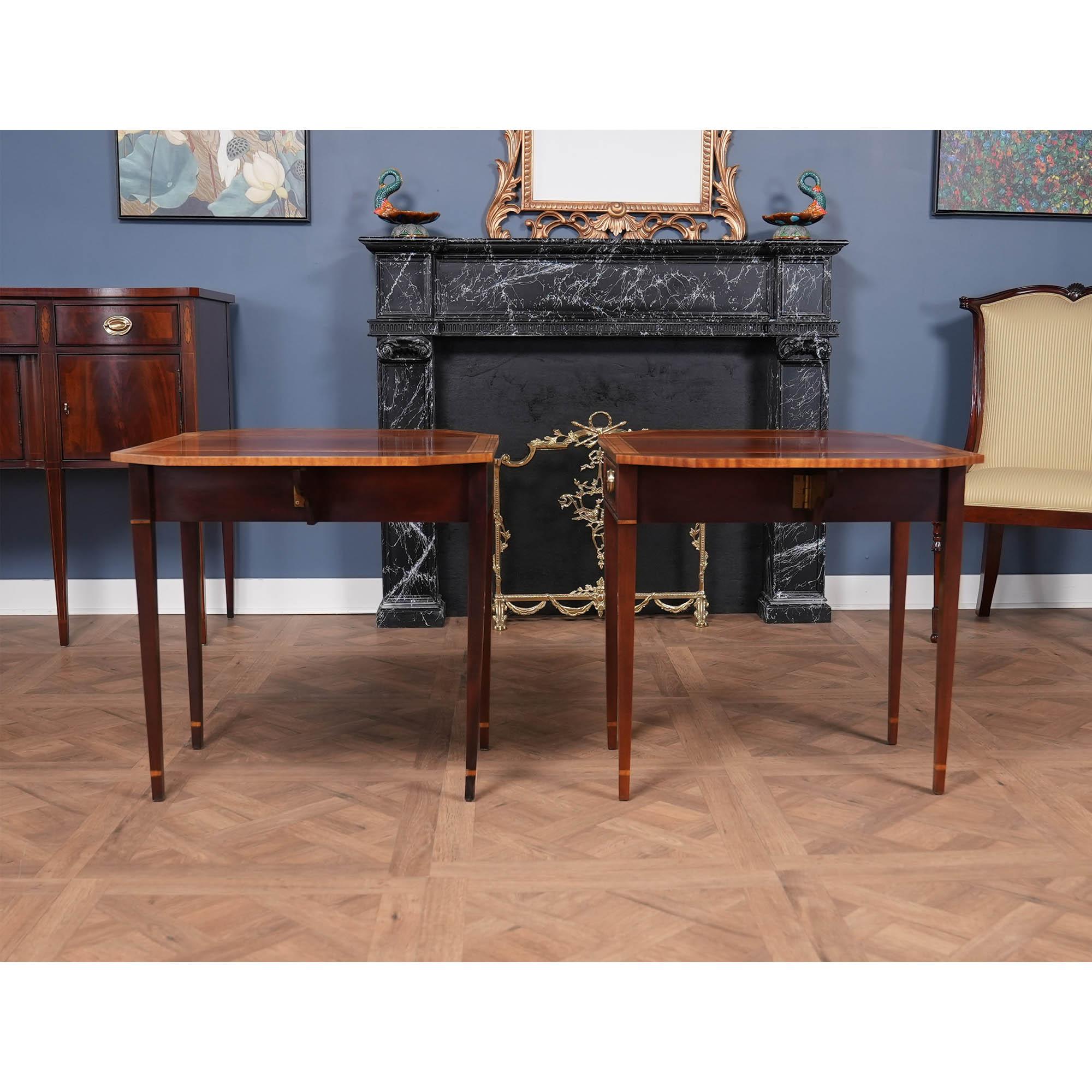 Late 20th Century NVIN0513 PAIR Vintage COUNCILL Pembroke Tables For Sale