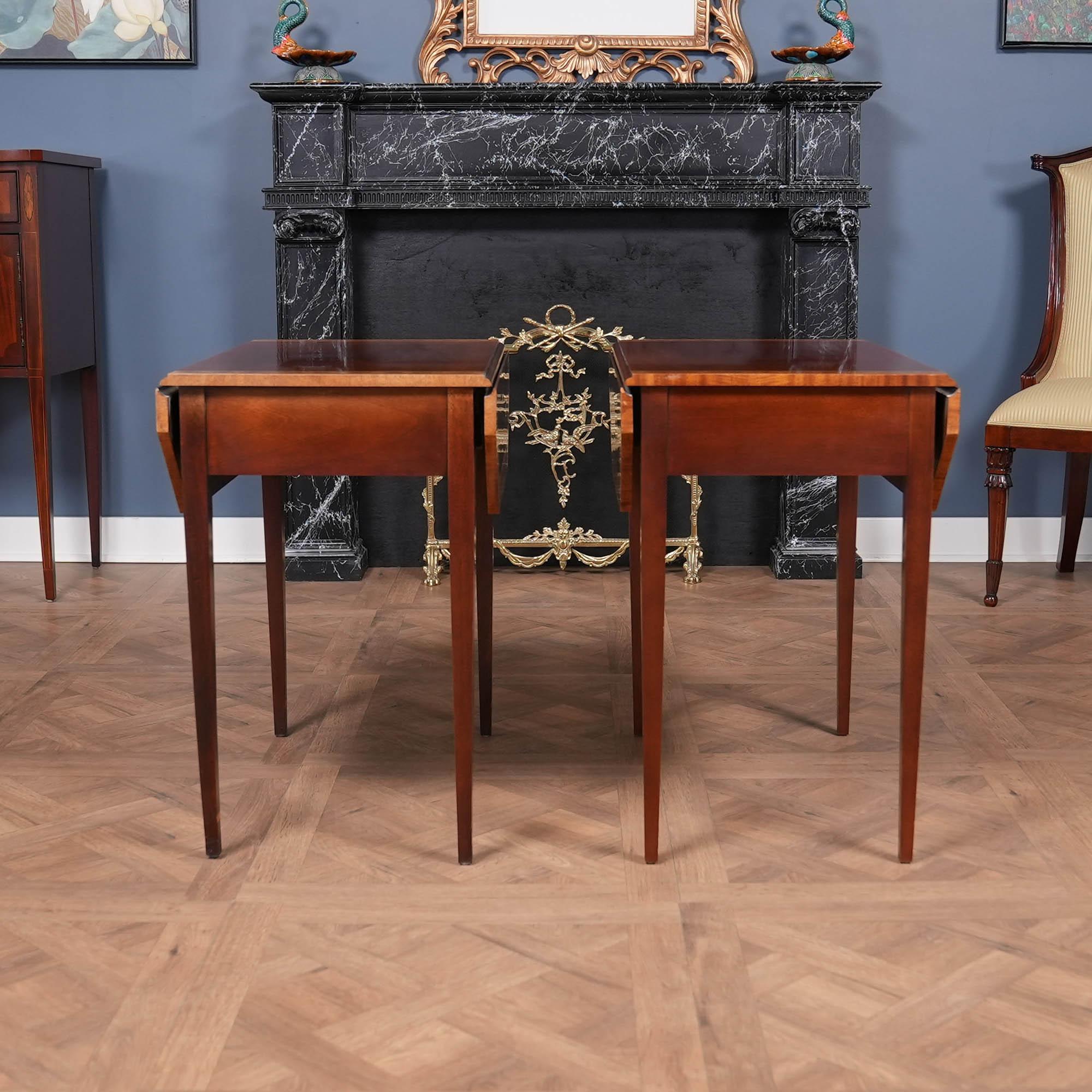 NVIN0513 PAIR Vintage COUNCILL Pembroke Tables For Sale 2