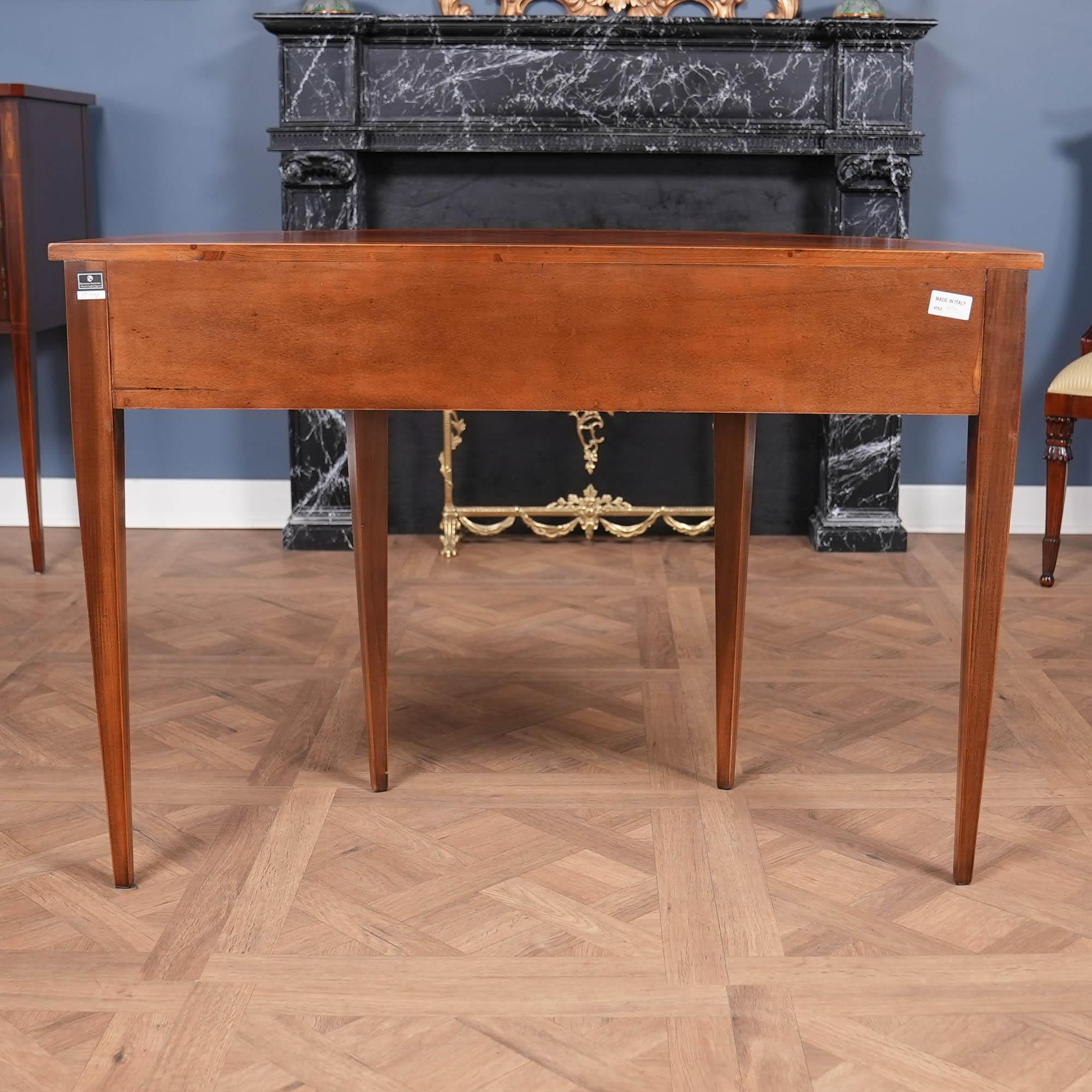NVIN0515 Italian Inlaid Mahogany Console Table For Sale 3