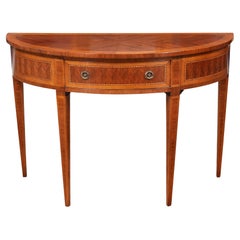 NVIN0515 Italian Inlaid Mahogany Console Table