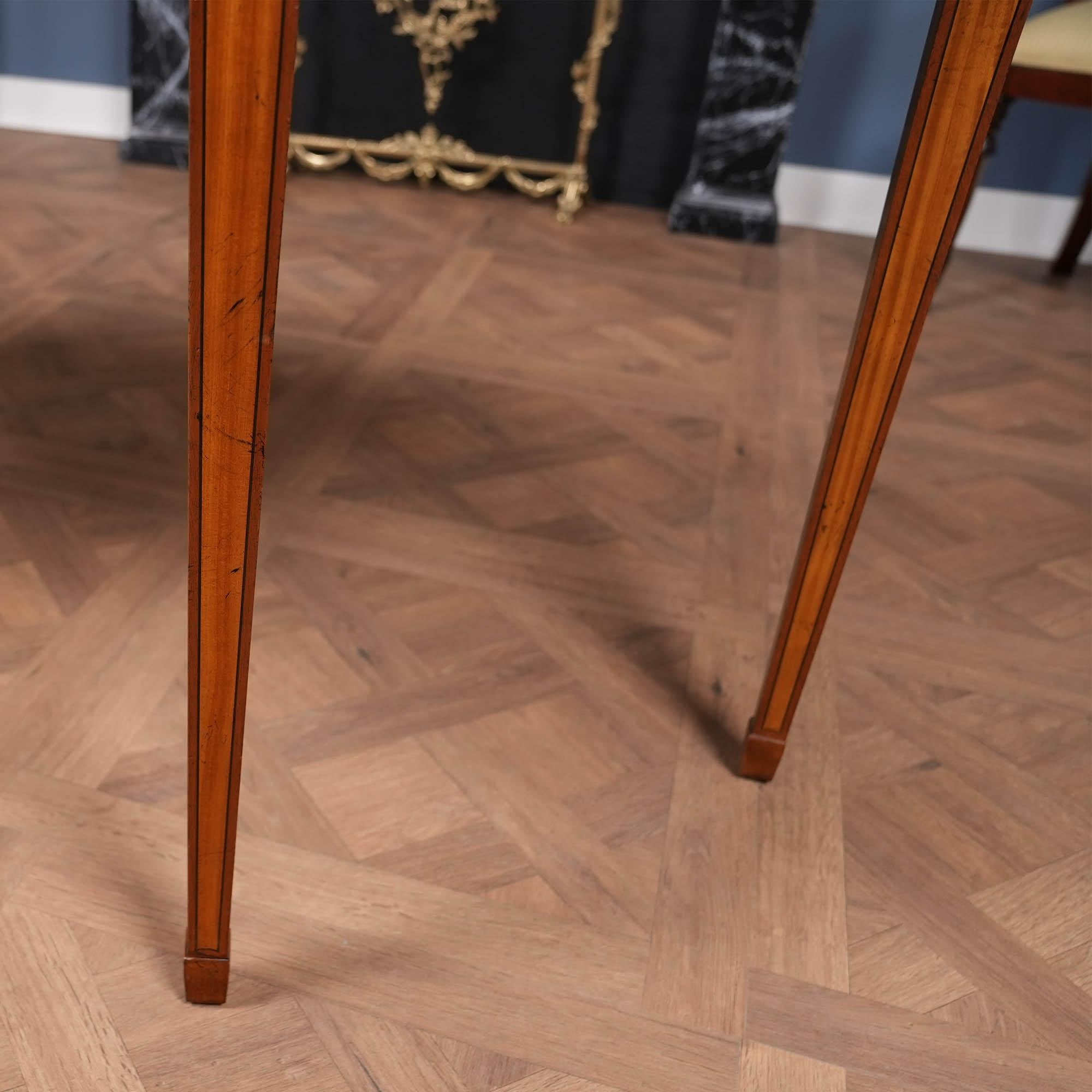 NVIN0516 Baker Inlaid Mahogany Console Table For Sale 3