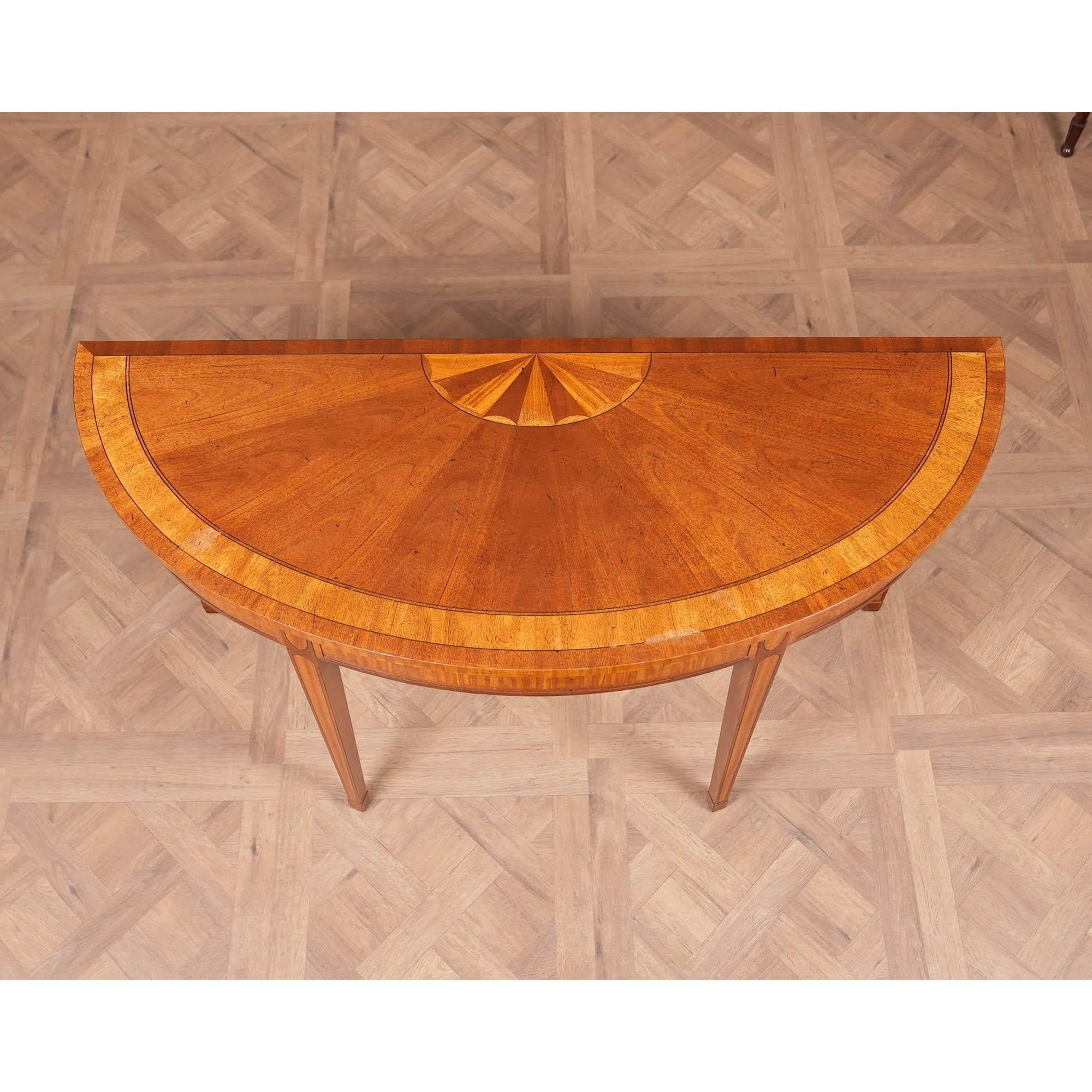 From Niagara Furniture a vintage Baker Inlaid Mahogany Console Table in excellent original condition.

Simple yet sophisticated this beautiful Baker Inlaid Mahogany Console Table has everything going for it. A slightly larger size than many other
