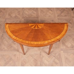 NVIN0516 Mesa consola de caoba con incrustaciones Baker