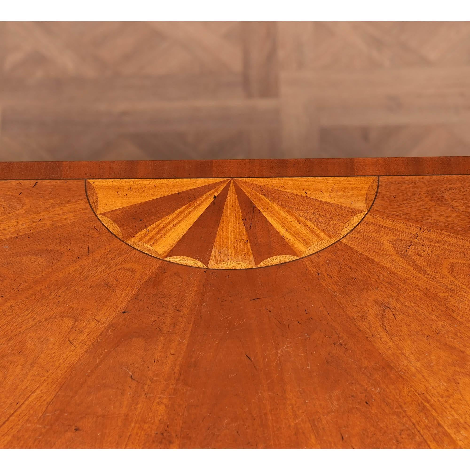 Renaissance NVIN0516 Baker Inlaid Mahogany Console Table For Sale
