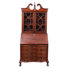 NVIN0518 Vintage Mahogany Secretary Desk