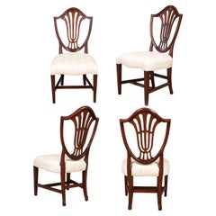 NVIN0524 Vintage Millinder Set of 4 Shieldback Chairs