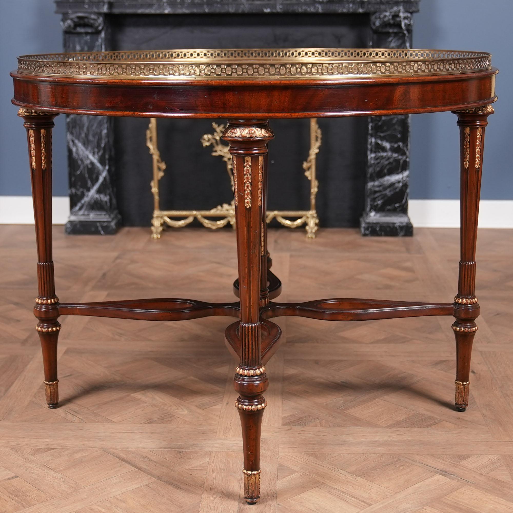 NVIN0526 Vintage Marble Top Center Table For Sale 6