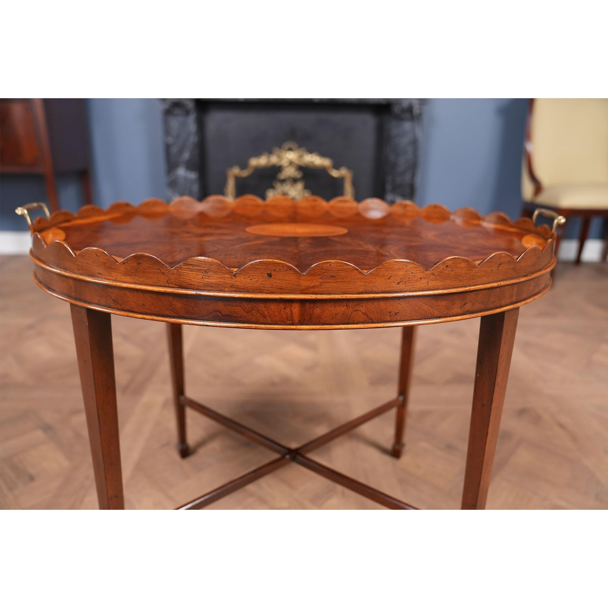 Mahogany NVIN0527 Vintage Baker Serving Table For Sale