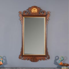 NVIN0528 Vintage Henkel Harris Mahogany Mirror