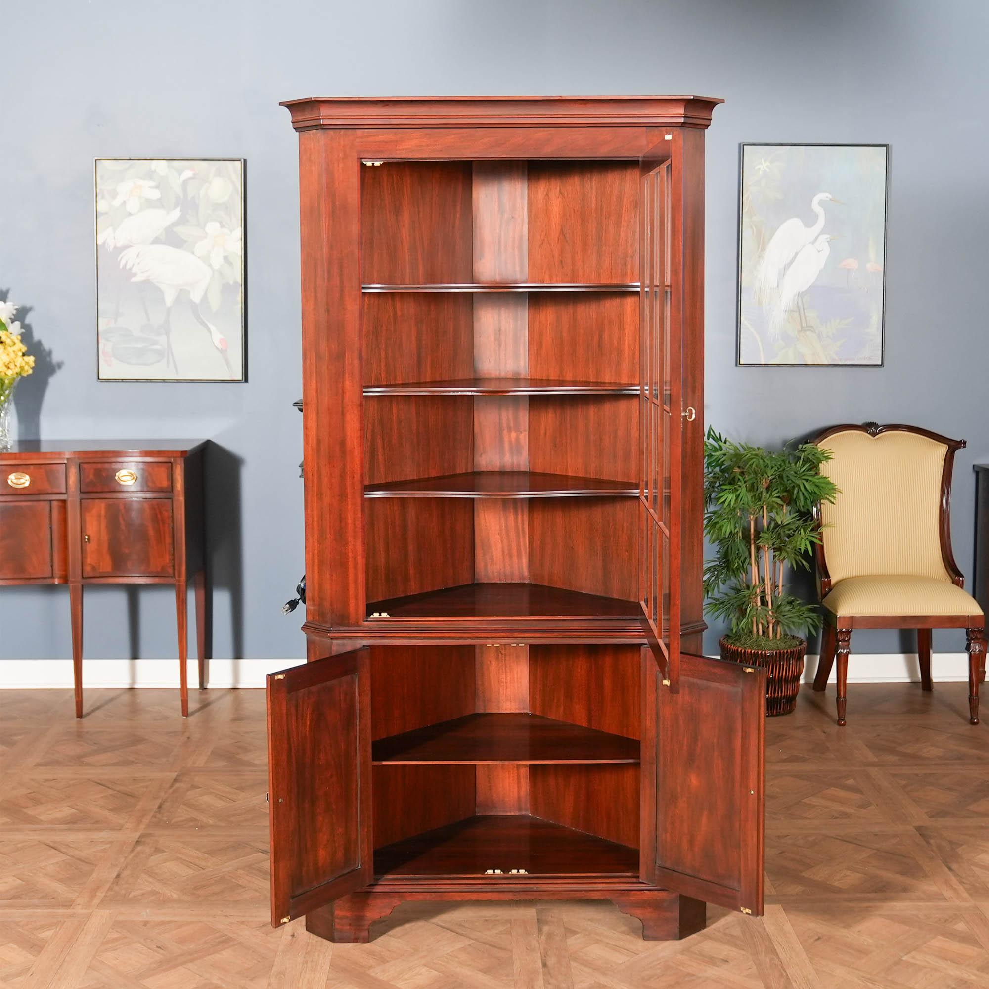 NVIN0529 Vintage Henkel Harris Mahagoni-Eckschrank im Angebot 3