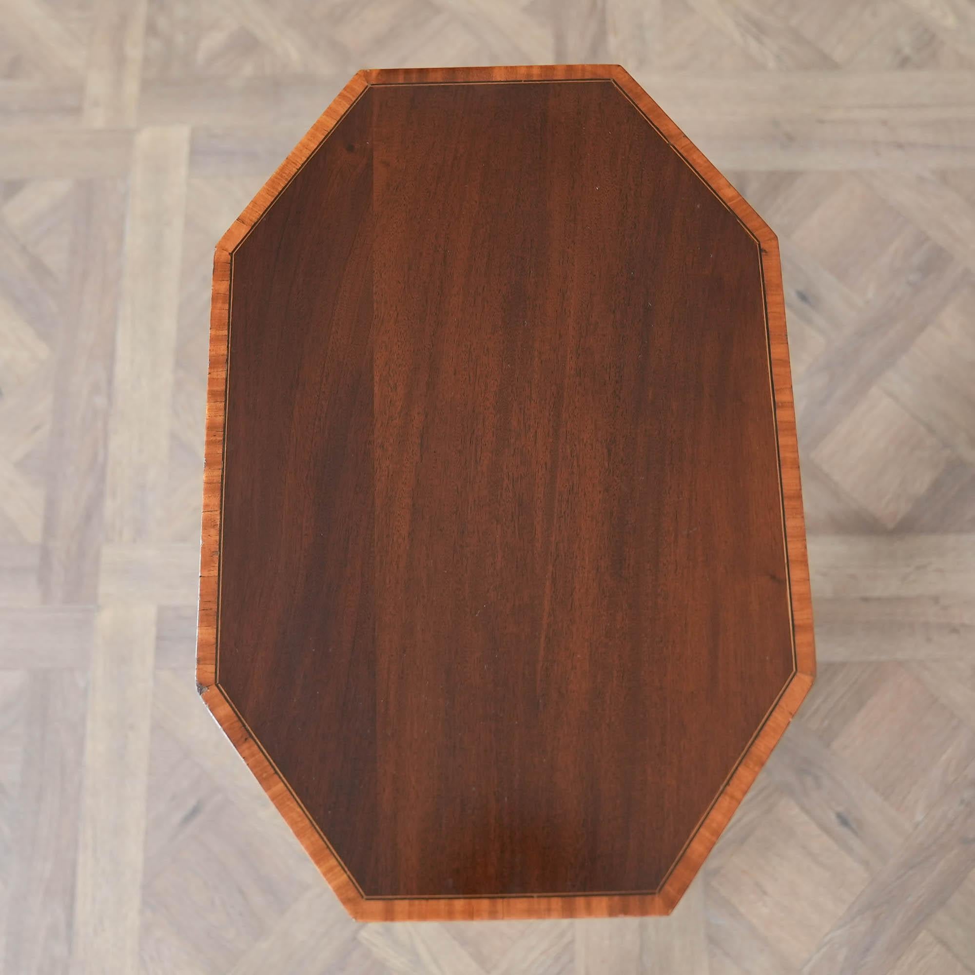 Hand-Carved NVIN0532 PAIR Mahogany Tilt Top Tables For Sale