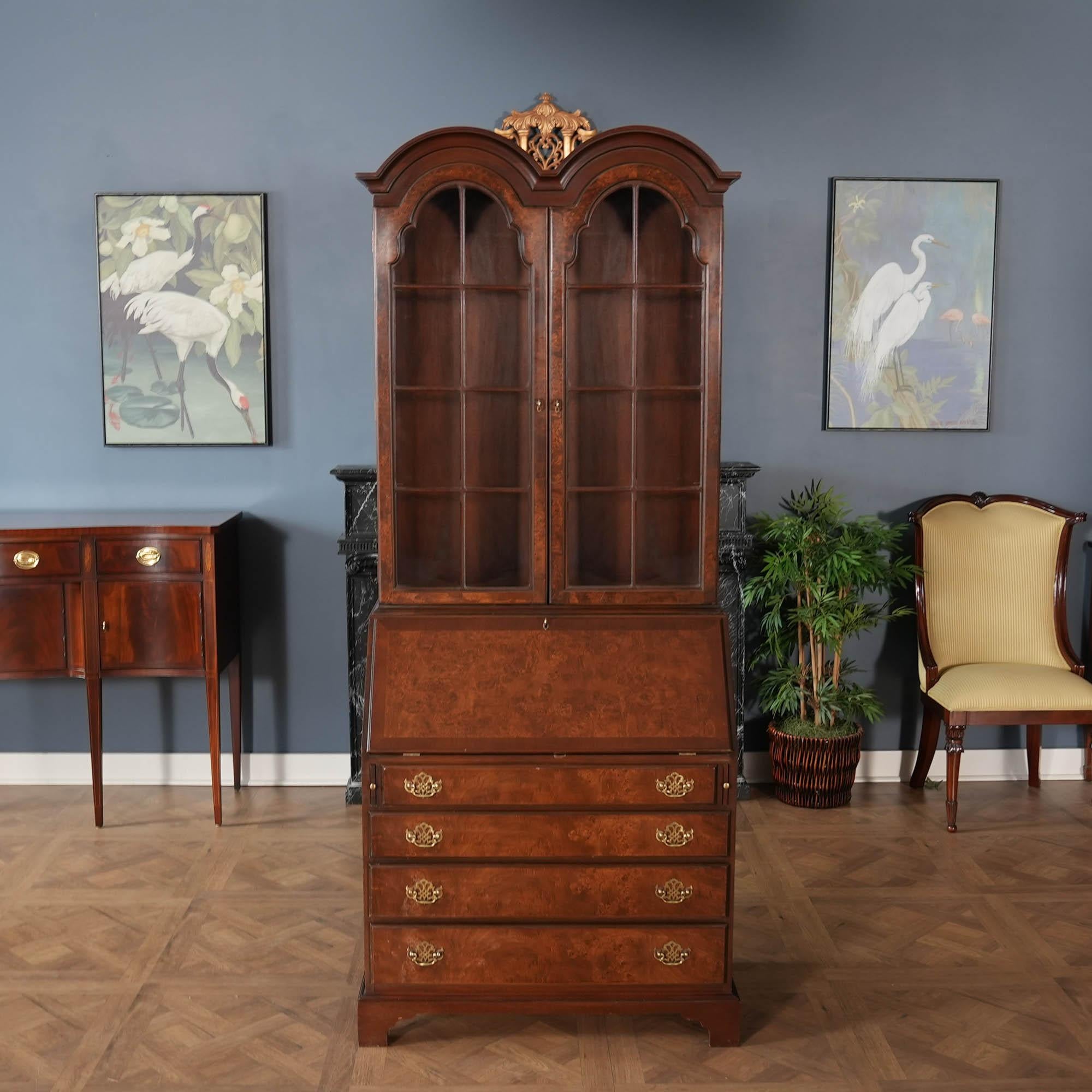 NVIN0544 Vintage Hickory Furniture Secretary Desk For Sale 2