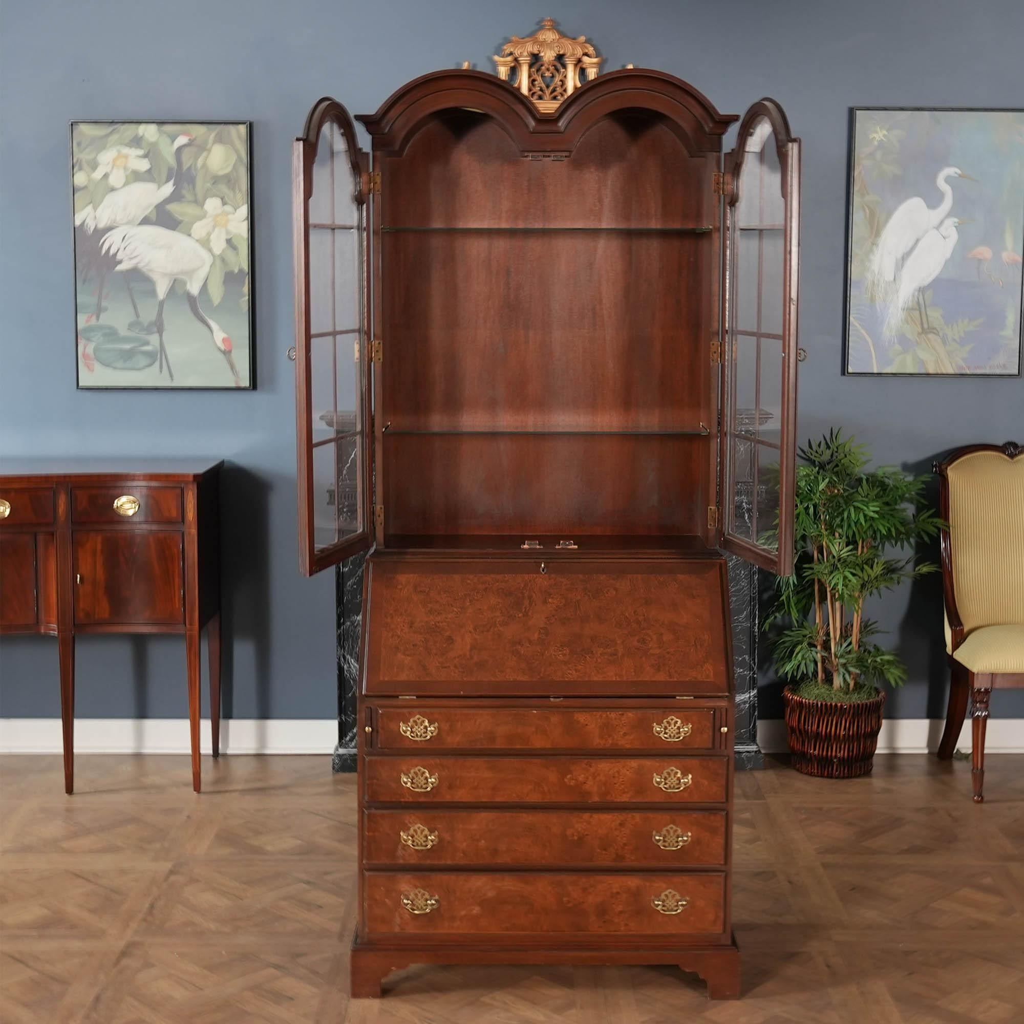 NVIN0544 Vintage Hickory Furniture Secretary Desk For Sale 3