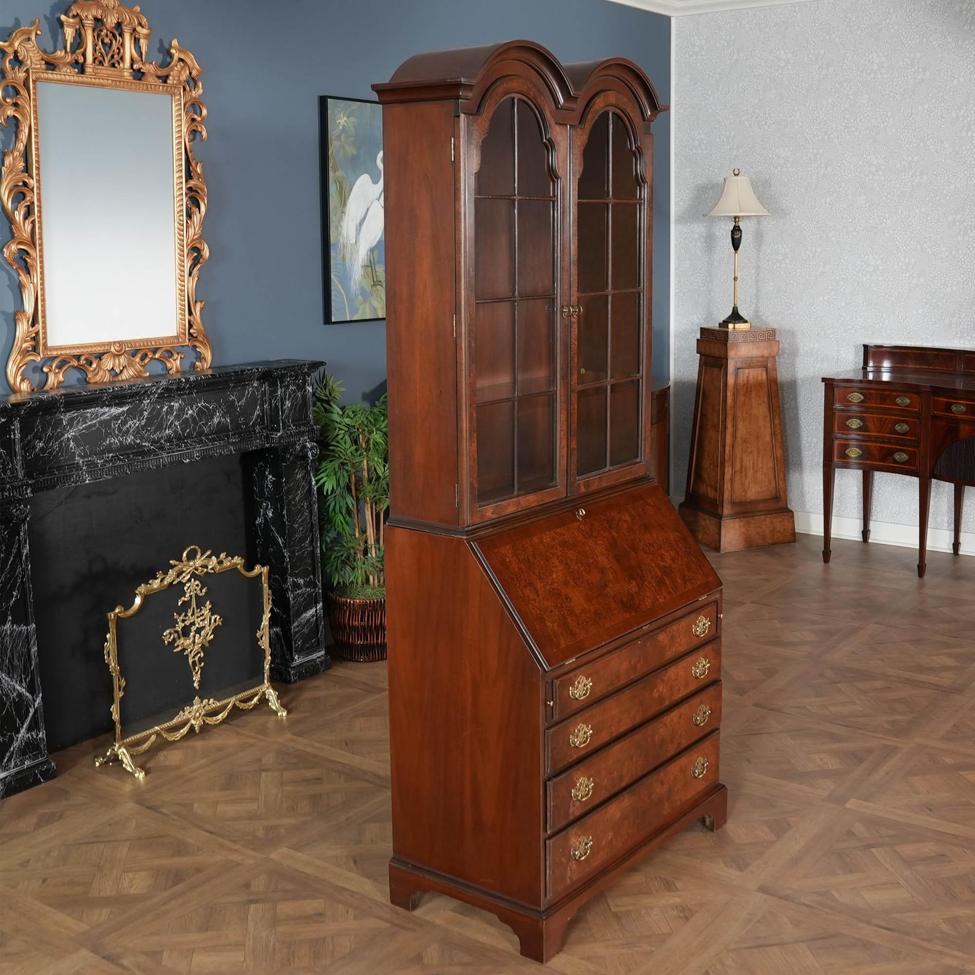 NVIN0544 Vintage Hickory Furniture Secretary Desk For Sale 4