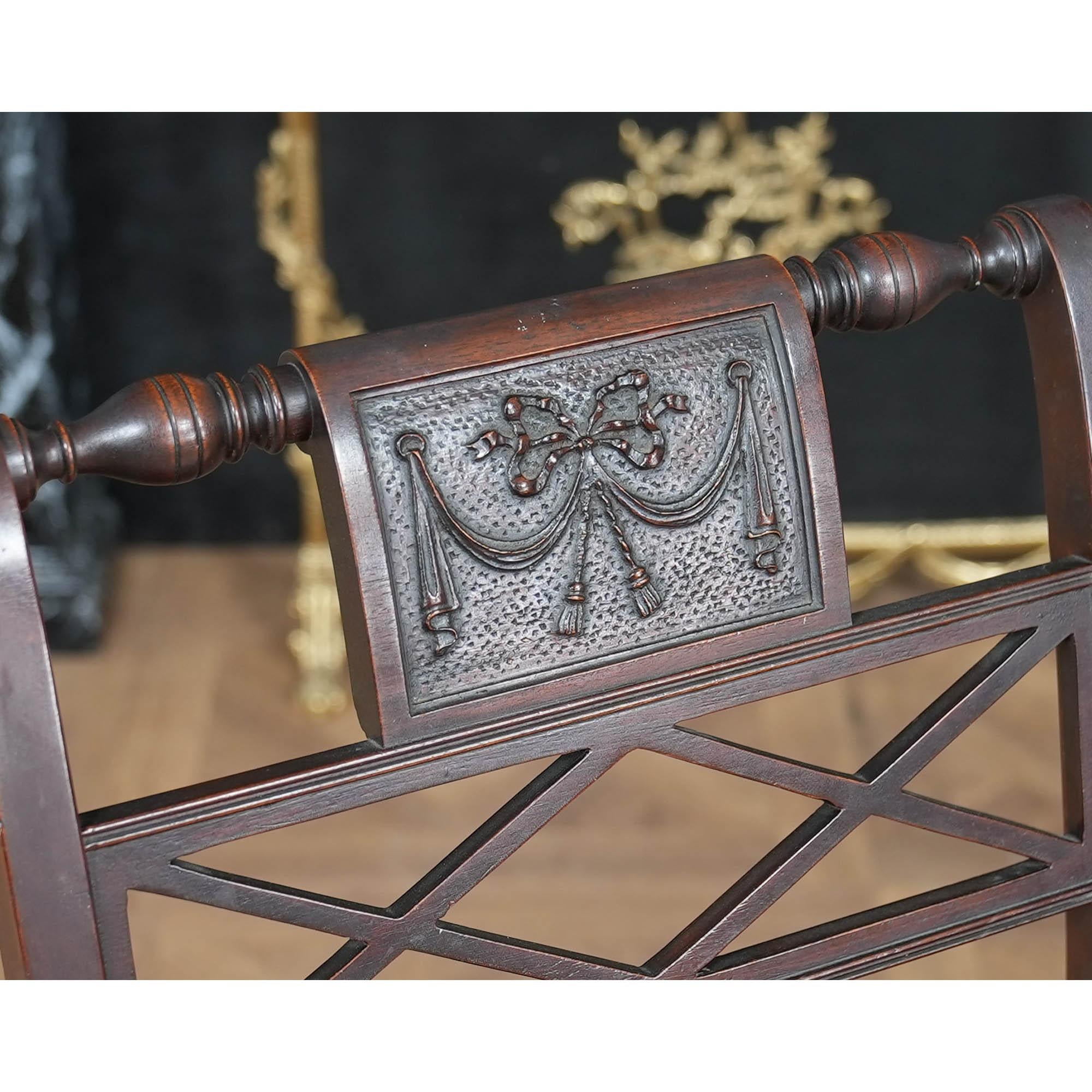 NVIN0571 Ensemble ancien de 6 chaises de style Feder en vente 12