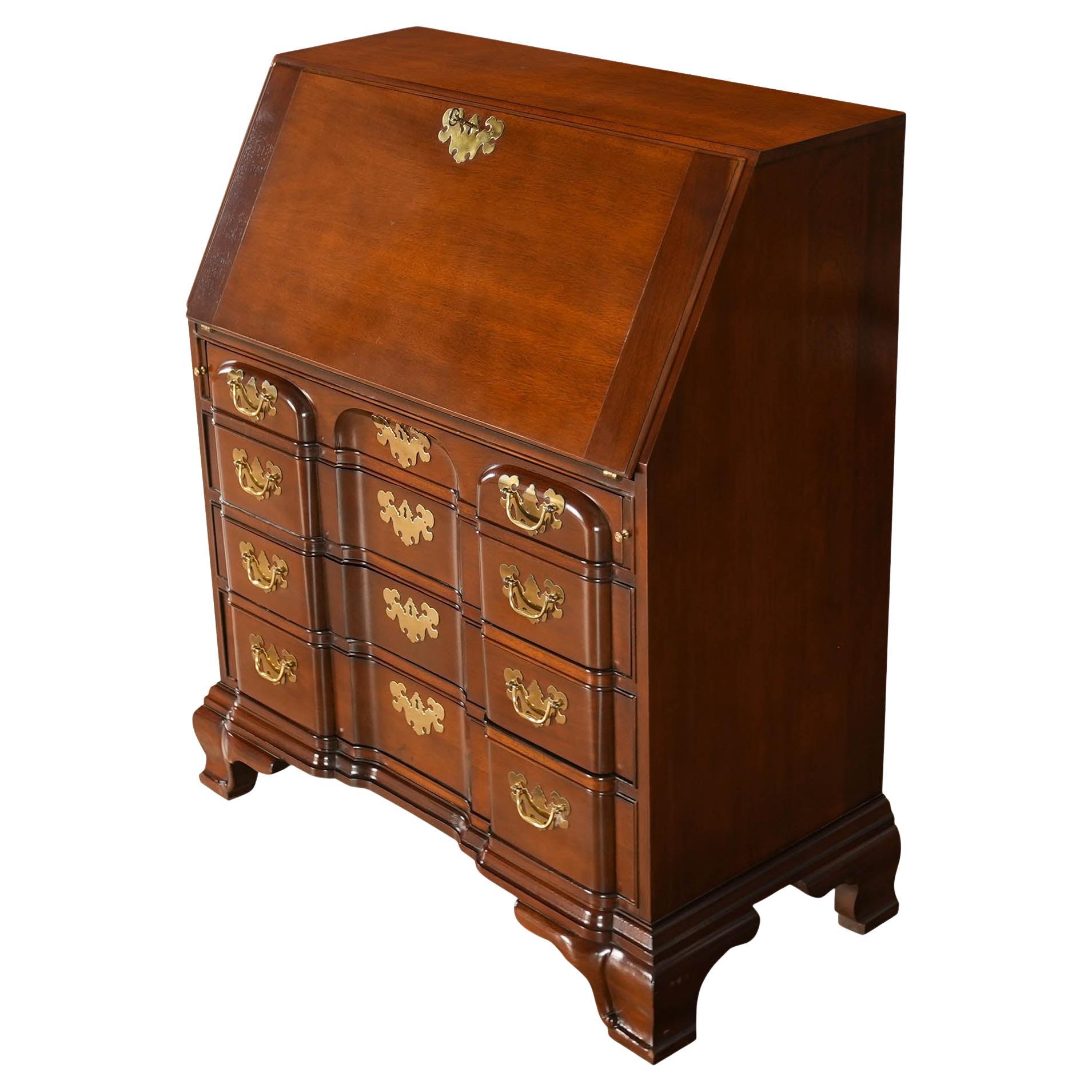 NVIN0583 Vintage Mahogany Councill Secretary Desk