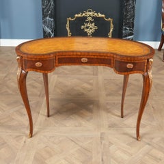 NVIN0618 Vintage Maitland Smith Kidney Shaped Desk