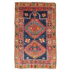 N.W. Persian Rug with Geometric Medallion with Florals 2'10" X4'6"