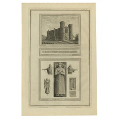 N.W. Ansicht der Wainflete's School, Basire, 1790
