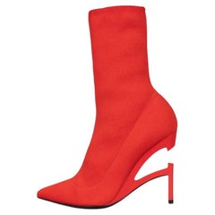 NWOB Ben Taverniti Unravel Project Red Stiletto Ankle Boots Sz.36