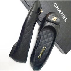 NWOB Chanel Leder Ballett Flats Sz.37