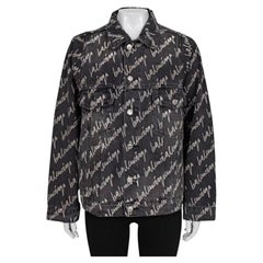 NWOT Balenciaga Black Oversized Denim Jacket IT38/XXS