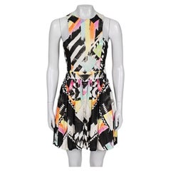 NWOT Balmain Off Shoulder Fitted Dress Viscose Silk Blend Sz.38