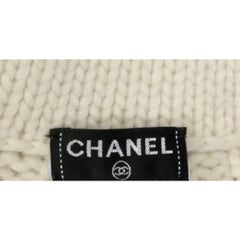 NWOT Chanel 2009 White Cashmere Knit Dress Sz.36