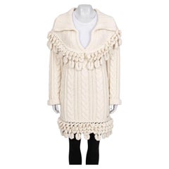 NWOT Chanel 2009 White Cashmere Knit Dress Sz.36