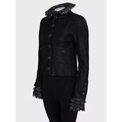 NWOT Chanel 2013 Black Cropped Jacket Sz.38