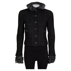 NWOT Chanel 2013 Black Cropped Jacket Sz.38