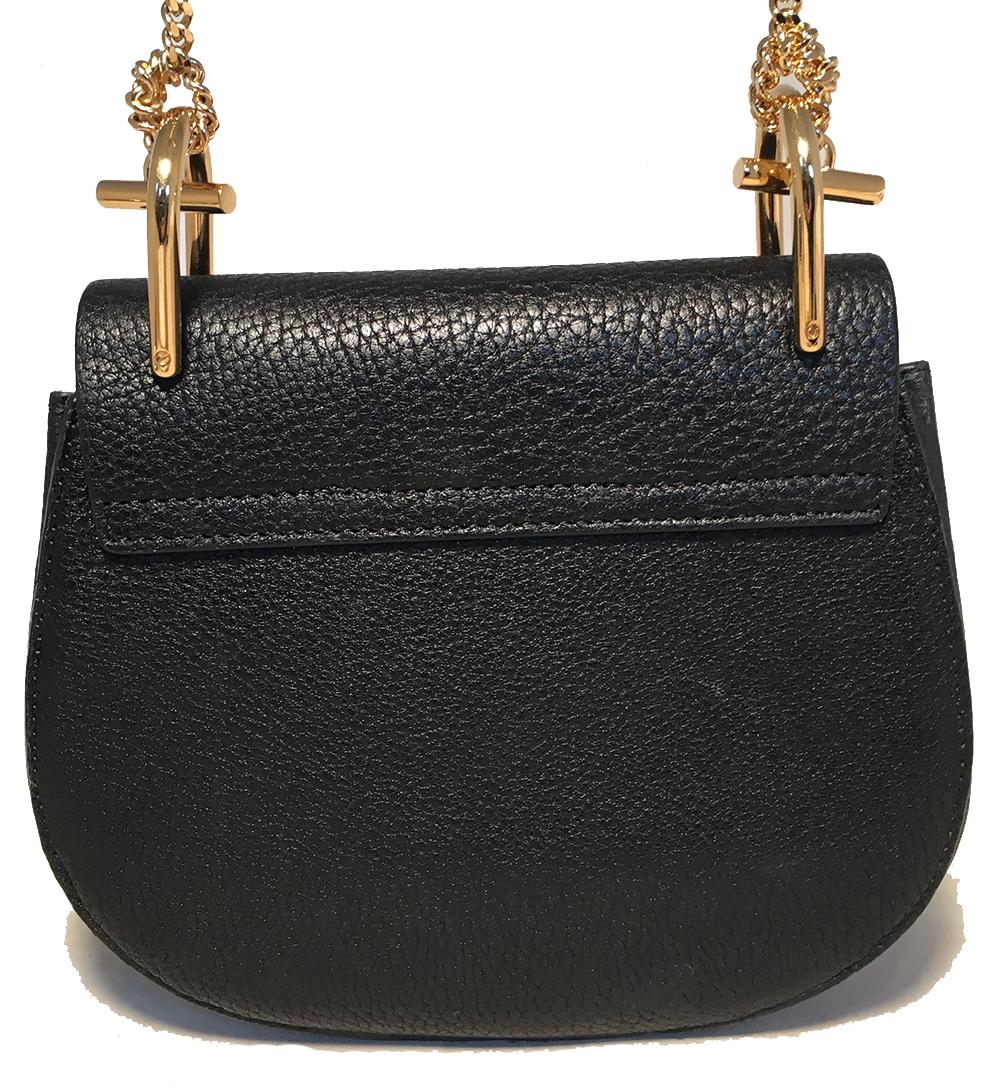 Mini sac à main Chloé Drew en cuir noir, Neuf avec étiquette Neuf - En vente à Philadelphia, PA