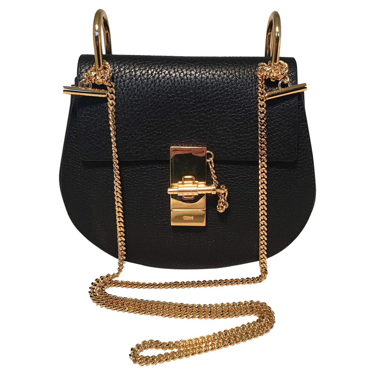 NWOT Chloe Mini Drew Black Leather Saddle Bag For Sale at 1stDibs | chloe  sale, chloe handbags, chloe handbag sale