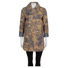 NWOT Christian Dior Braun Signature Print Trenchcoat Sz. 36