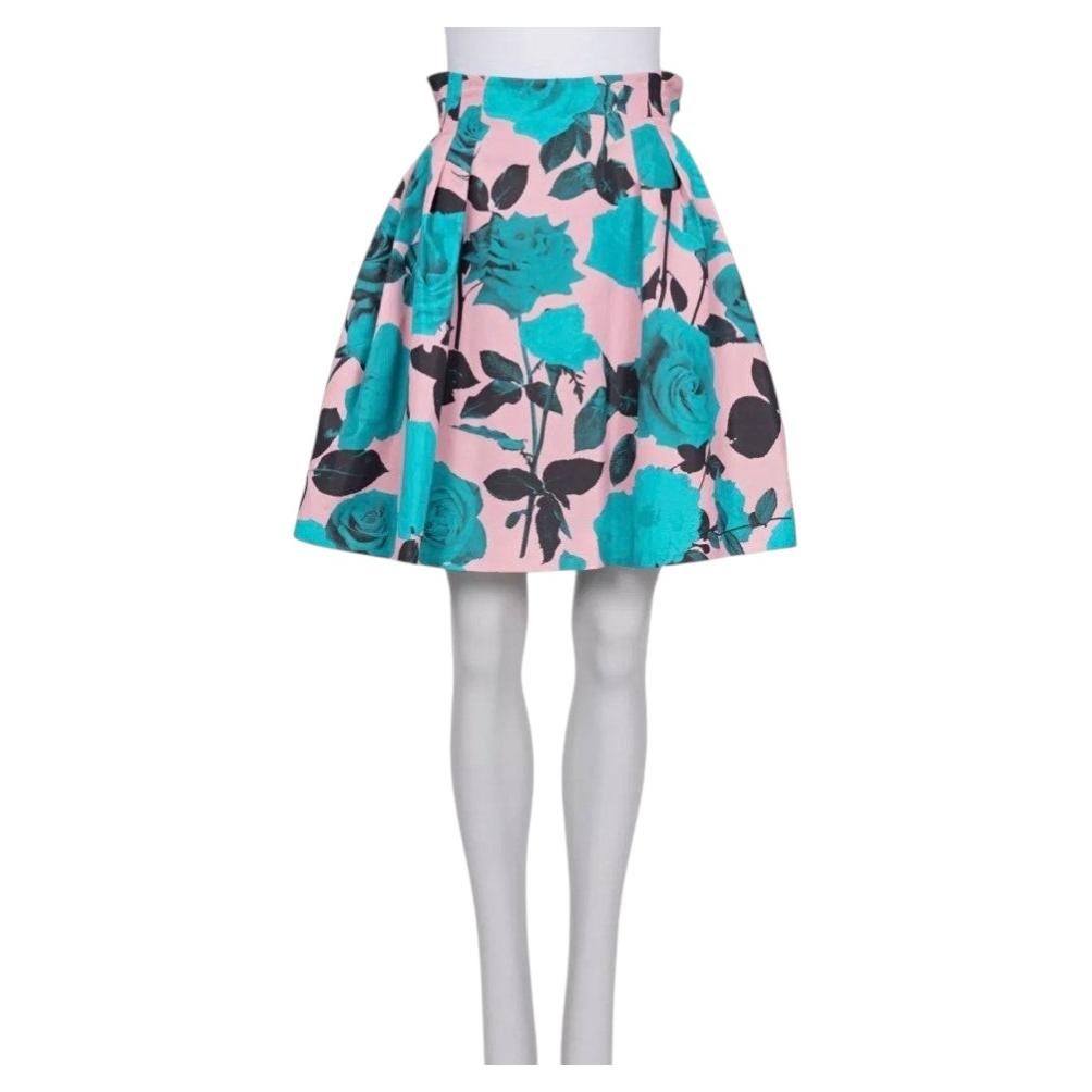 NWOT Christian Dior Seidenrock mit Blumenmuster, Größe 38, Damen