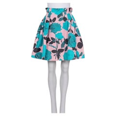 NWOT Christian Dior Silk Floral Print Skirt FR38 M