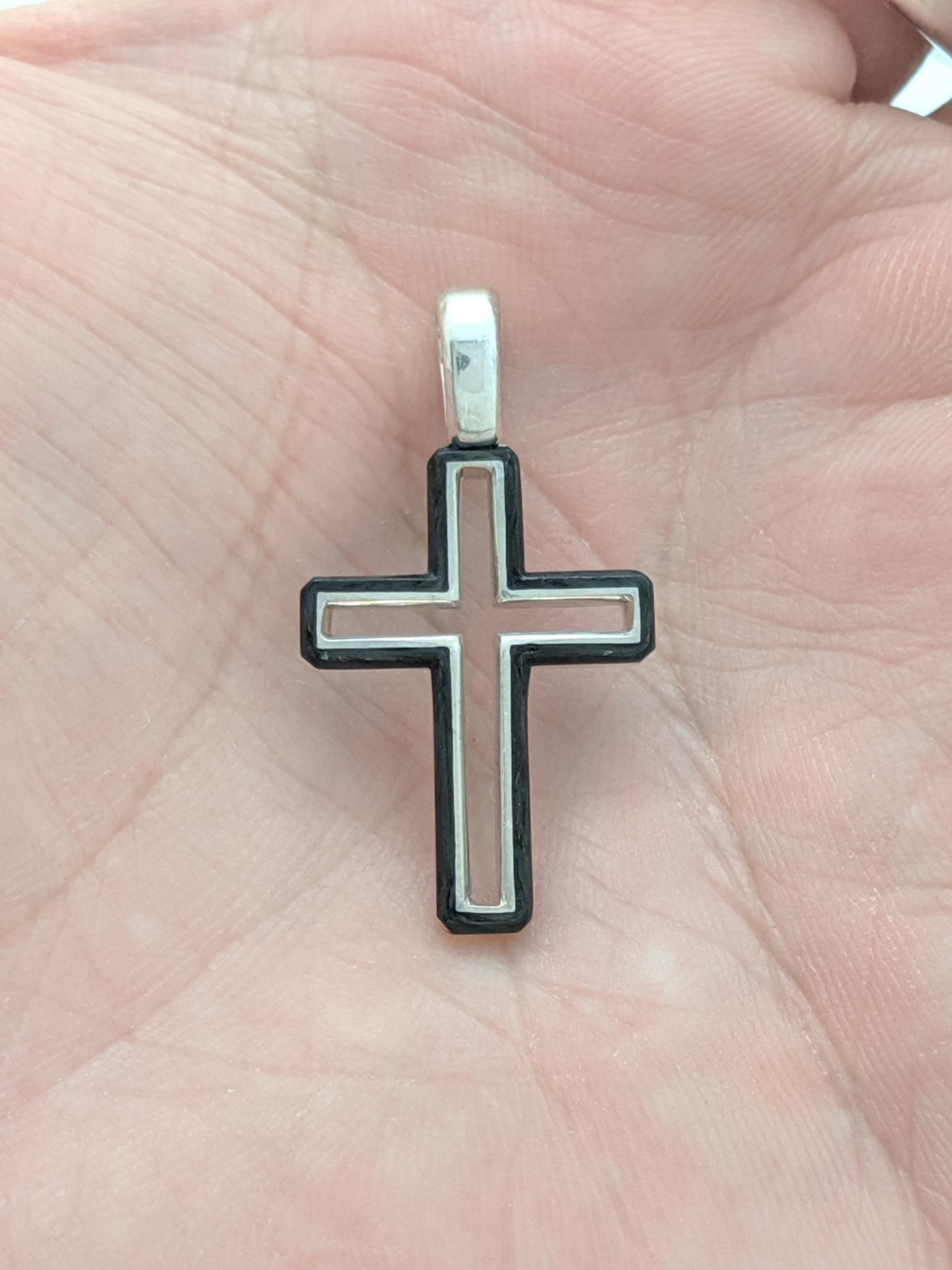 david yurman forged carbon pendant