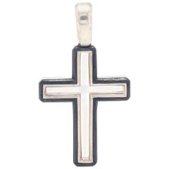 Nwot David Yurman Forged Carbon Cross Pendant