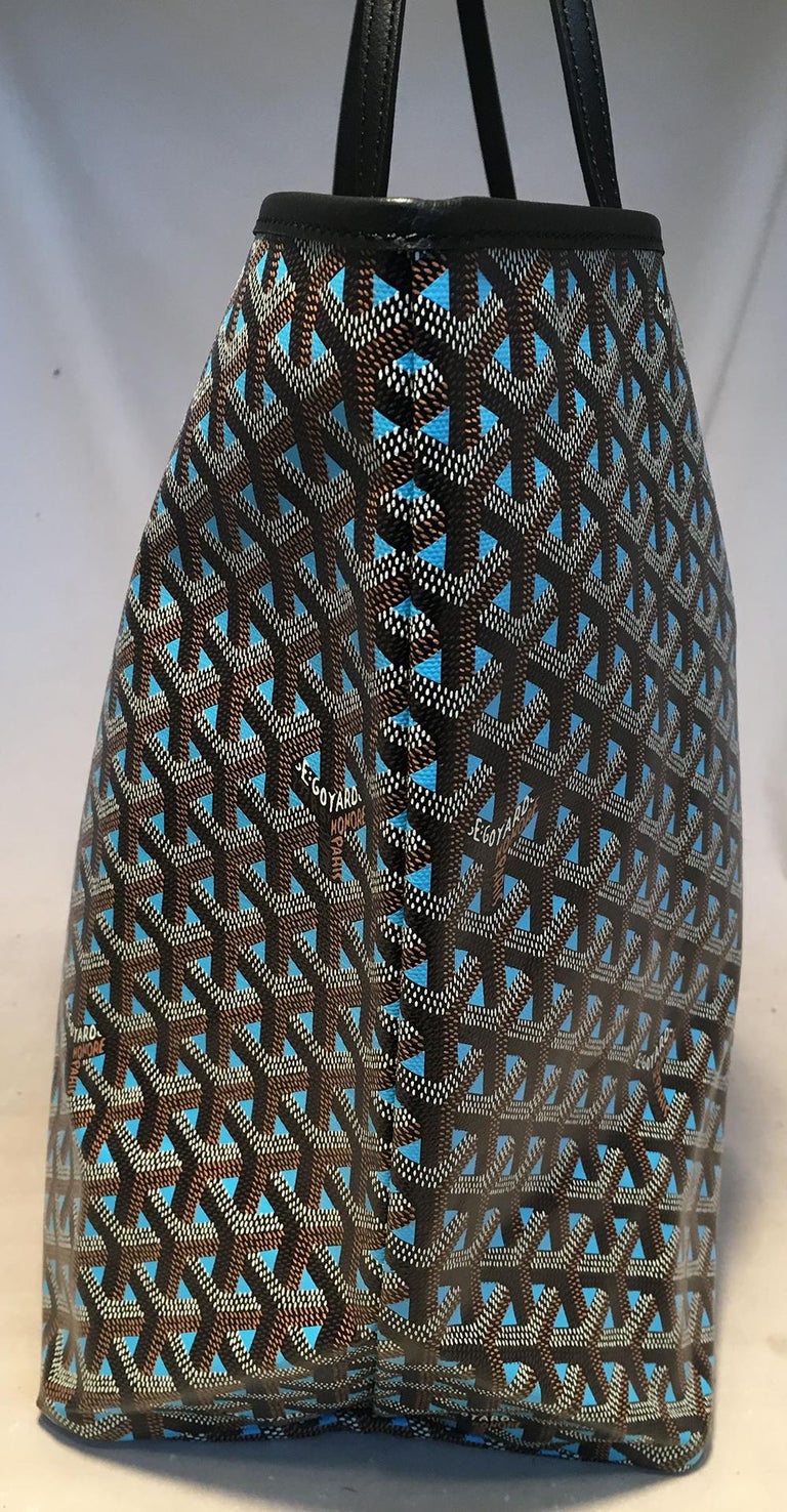 NWOT Limited Edition Goyard Turquoise Blue Special Color St. Louis GM Tote  at 1stDibs